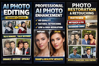 do ai photo editing, object removal, enhancement, retouching