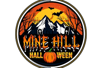 design luxury mine hill logo