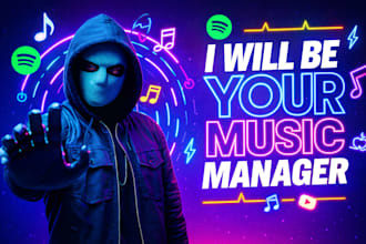 music manager, distribute music,  fix distribution issues, and music marketing