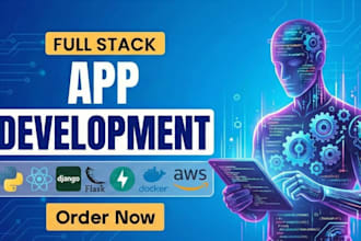 develop and deploy a full stack react and python web app on AWS