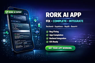 complete, fix or integrate your rork ai app with supabase kimi ai kodi