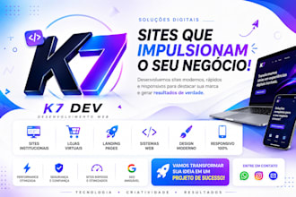crio sites e sistemas profissionais  freelancer dev