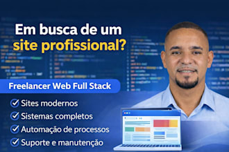crio sites e sistemas profissionais  freelancer dev
