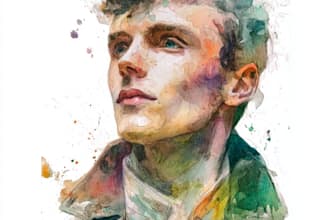 create watercolor portrait illustration for you