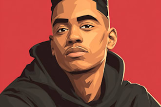 draw cartoon vector portrait or illustration