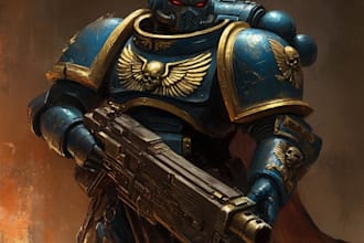 create a miniatures for warhammer 40k and age of sigma