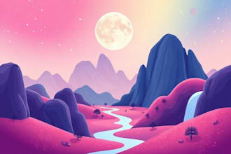 draw pretty vector art illustrations for you