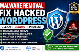 remove malware, fix hacked wordpress, and secure website