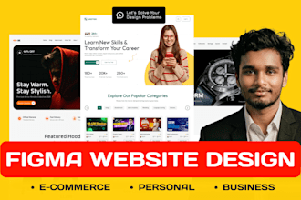 figma website design, ecommerce website, business website, figma design