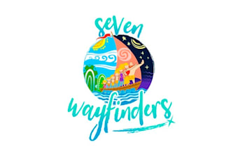 design luxurious traveling agent logo with tourist brand