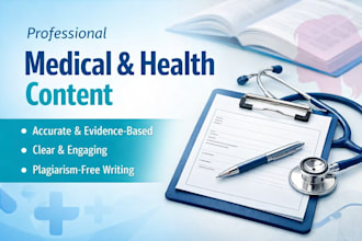 write medical content and patient education articles