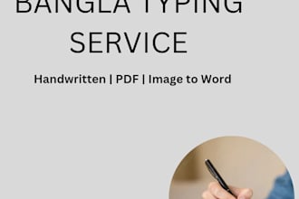 type bangla handwriting into editable text