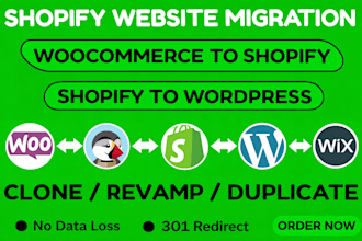shopify store migration wordpress to shopify woocommerce to shopify migration