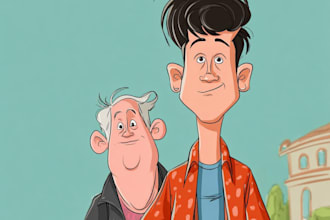 create cartoon comic character