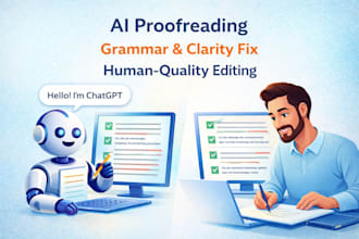 proofread and edit ai or human written content professionally