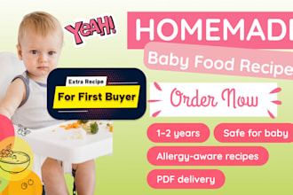 provide baby food recipes and healthy  homemade infant meals