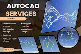 plot 2d survey plans floor plans and land parcels on autocad