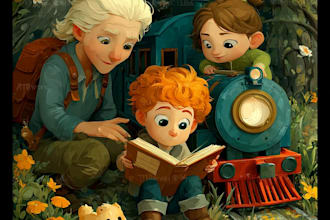 illustrate children book illustration, book illustration