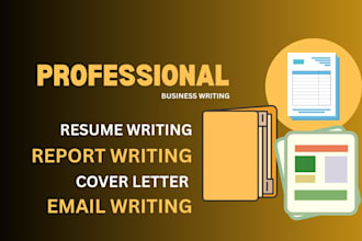 write clear formal letters resumes and CV for business use