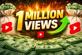 do organic youtube video promotion to large audience to gain 1 million views