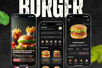 do food app UI design in figma