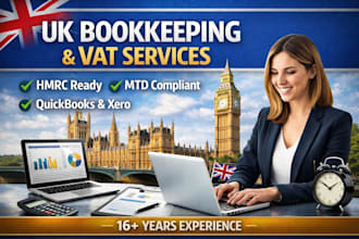 do bookkeeping accounting vat return for uk company