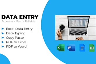 do data entry typing and document tasks