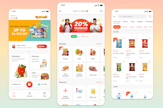 develop restaurant app, marketplace app, ecommerce app, ordering app
