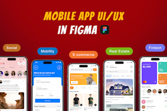 design modern mobile app UI UX that improves user experience in figma