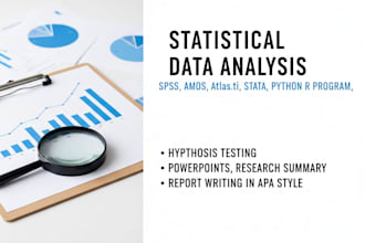 do data analysis in spss, excel and python jupyter