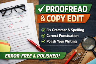 proofread and edit your document or website