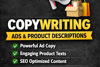 copywriting, ads, and product descriptions