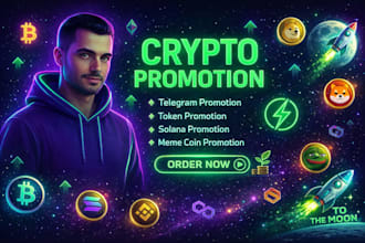 boost solana memecoin telegram crypto, token promotion real crypto dev marketing