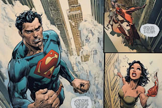 superhero character for comics
