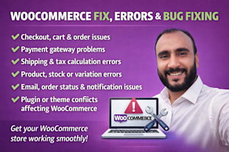 do expert woocommerce fix, errors and bug fixing