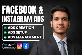 create and manage facebook ads campaign instagram ads