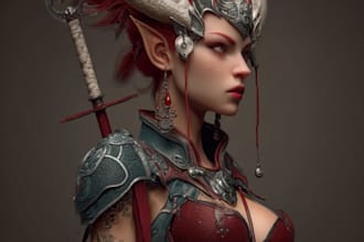 illustrate your fantasy character illustration