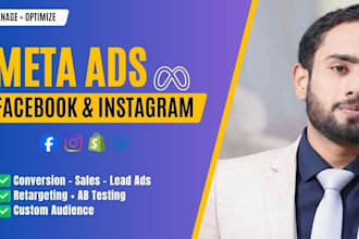 run facebook ads campaign, fb meta ads manager, istagram ads for sales and leads
