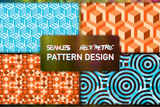 design a seamless geometric pattern for print and web