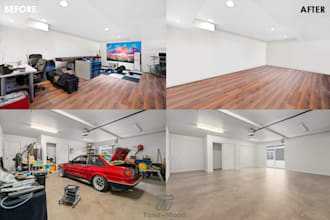 remove furniture from real estate images