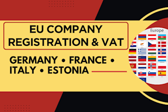 handle eu company registration and vat in germany, france, estonia, oss and ioss