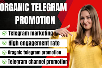 organic telegram promotion telegram growth channel group telegram marketing