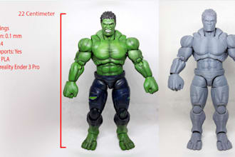 sculpt 3d articulated action figure,3d comic miniature in zbrush,3d doll toy,stl