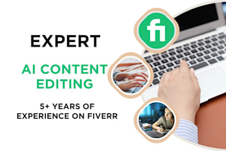 rewrite, edit and humanize chatgpt or ai generated content