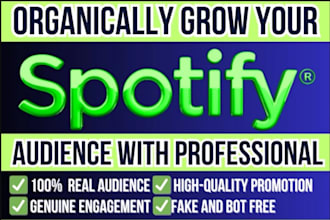 organic USA spotify music promotion, spotify album, spotify tracks promotion
