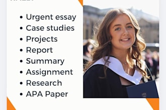 help you write assignments, case studies and internship reports, apa papers