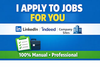 apply for jobs on linkedin, indeed and company websites