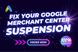 fix google merchant center suspension and misrepresentation