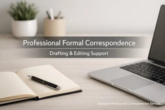 draft or edit professional formal correspondence