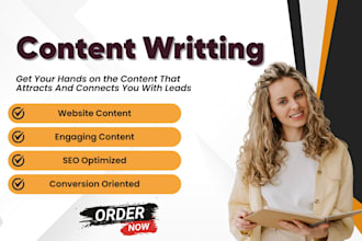 write SEO optimised website content for you